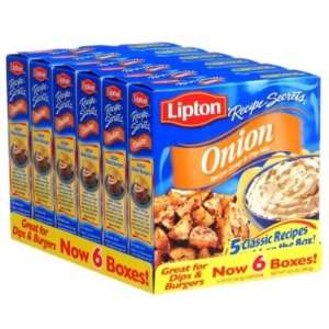 Lipton Recipe Secrets Onion Recipe Soup & Dip Mix, 2.0 CT (6 Pack 