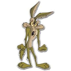  Wile E. Coyote Angry Cartoon Car Bumper Sticker Decal 5x2 