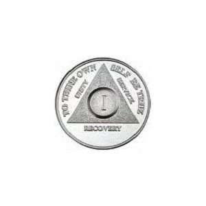  14 YEAR Silver Plated AA Recovery Medallion / Coin for a 