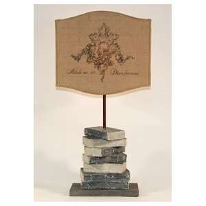   Aidan Gray Stacked Books Table Lamp with Half Shade