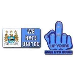  City Hate Man U Badges