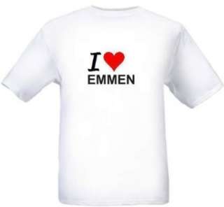  I LOVE EMMEN   City series   White T shirt Clothing