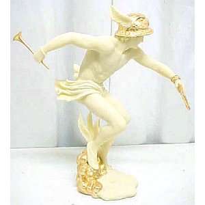  Greek God Hermes Gilt Statue Sculpture Mercury Luck