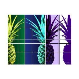  Pineapple Kitchen Tile Mural Size 18 x 36