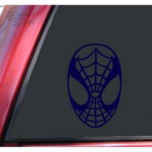  Spiderman Face Spidey Mask Vinyl Decal Sticker   Dark Blue 