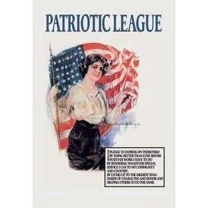  Vintage Art Patriotic League   00157 7