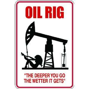  (Occ118) Oil Rig Worker Occupation 9x12 Aluminum Novelty 