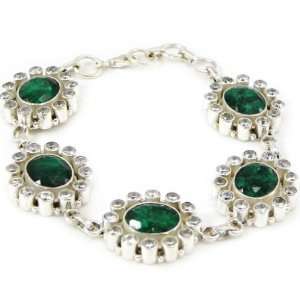  Silver bracelet Heaven emerald. Jewelry