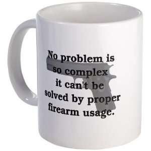  Proper Firearm Useage Funny Mug by  Kitchen 