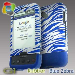 HTC Google G1 Premium 2Tone Rubber Design Blue Zebra 