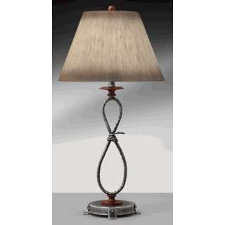  Complements 10808GBG Parker Table Lamp, Grey Iron