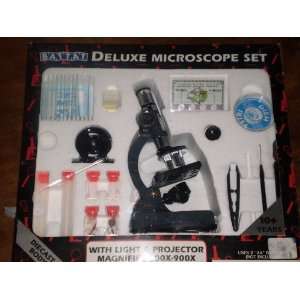  Deluxe Die Cast Microscope Set 100x 900x Toys & Games