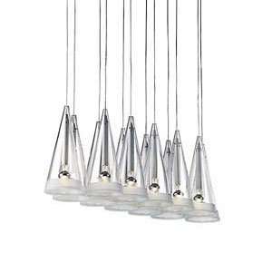  Fuscia 12 Multipoint Pendant by Flos