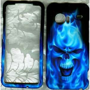  Blue skull Verizon HTC droid incredible 6300 phone cover 