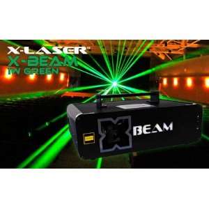   Laser XB 1KG X Beam Green 1000mW Beamers w/ Animation