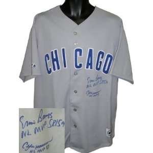   Autographed/Hand Signed Chicago Cubs White Majestic Jersey w/Dawson
