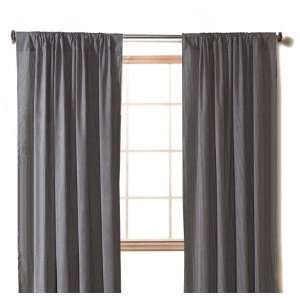 Textrade CU101105 Melange Curtain with 6 Grommets   Smoke 