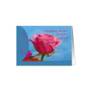  Birthday, 102nd, Pink Rose Card Toys & Games