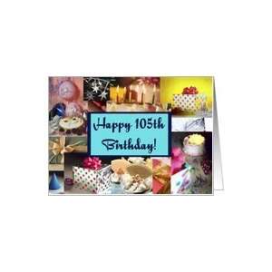  Collage 105th Birthday Card Card Toys & Games