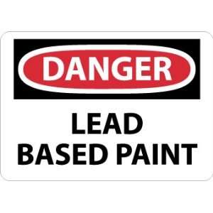 D299RB   Danger, Lead Based Paint, 10 X 14, .050 Rigid Plastic 