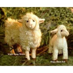 Stuffed White Sheep  Toys & Games
