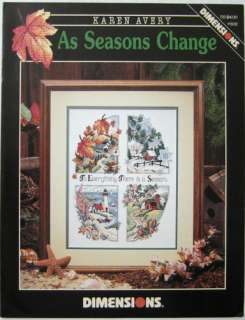   As Seasons Change   Counted Cross Stitch Pattern   Dimensions #303