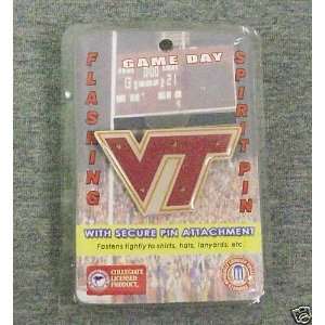  VIRGINIA TECH HOKIES FLASHING SPIRIT PIN 