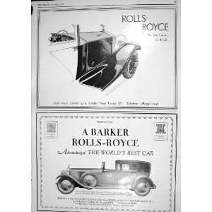  1930 ROLLS ROYCE MOTOR CAR BARKER COACHBUILDERS AEROPLANE 
