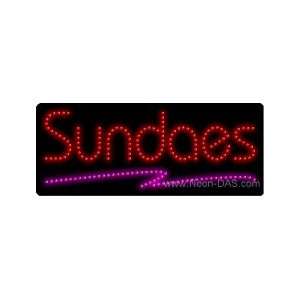 Sundaes Outdoor LED Sign 13 x 32 