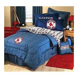  MLB Boston Red Sox   BLUE DENIM BEDSKIRT   Queen Size 