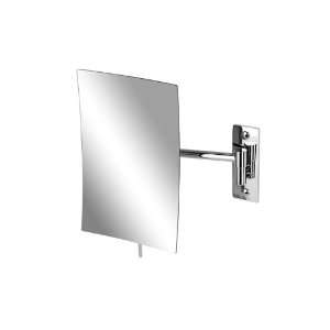   1091 Chrome Square Wall Mounted 3x Magnifying Mirror 1091 Beauty