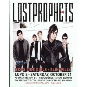  Lost Prophets Concert Poster Providence