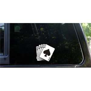  Royal flush Poker decal / sticker Automotive
