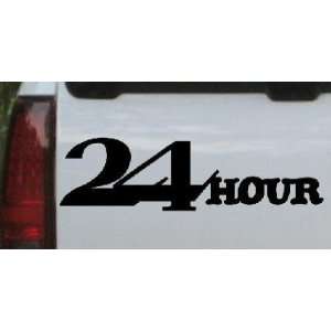 Black 40in X 11.0in    24 Hour Thick Store Window Sign Business Car 
