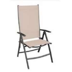   International Llc Tan Sling Folding Chair 1298 Folding Patio Chairs