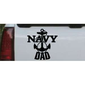 Black 16in X 16.0in    Navy Dad Military Car Window Wall Laptop Decal 