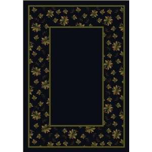  Stainmaster Erin Onyx C13006 Nylon Floral Rug 7.70.