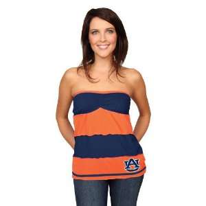  NCAA Auburn Tigers Ladies Navy Blue Orange Striped Rebound 