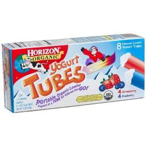 Horizon Organic Yogurt Tubes, Low Fat, Strawberry and Blueberry, 8 