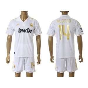  Real Madrid 2012 Alonso Home Jersey Shirt & Shorts Size M 