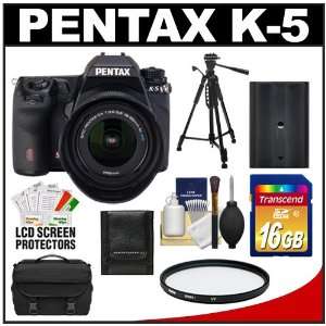  Pentax K 5 Digital SLR Camera Body with DA 18 55mm WR Zoom 