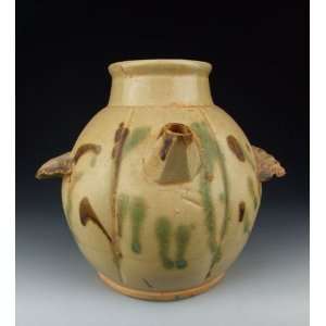  One Changsha Ware Bird shaped Pottery Wine Pot, Chinese 
