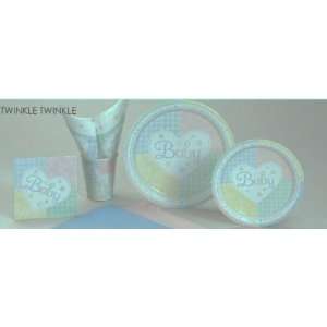  Twinkle Twinkle 9 Plastic Coated Plates 