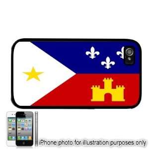   Acadian Cajun Flag Apple iPhone 4 4S Case Cover Black 