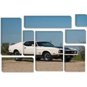  1971 Ford Mustang Mach I Photographic Canvas Giclee Art 
