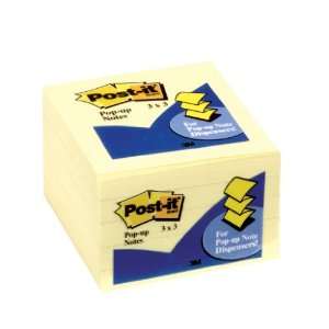 Post it Notes, Original Pop up, 3 Inches x 3 Inches, Canary Yellow, 90 
