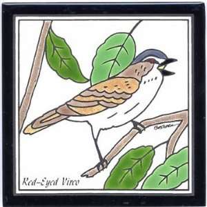 RED EYED VIREO TILE, RED EYED VIREO WALL PLAQUE, RED EYED VIREO TRIVET 