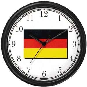  Flag of Germany No.1   German Theme Wall Clock by 