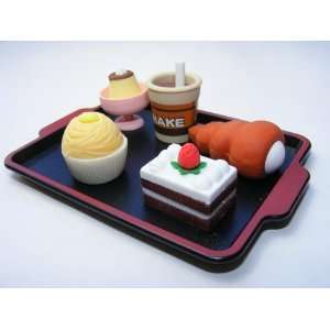 Authentic Iwako Take Apart Puzzle Eraser, Snack or Afternoon Tea Time 