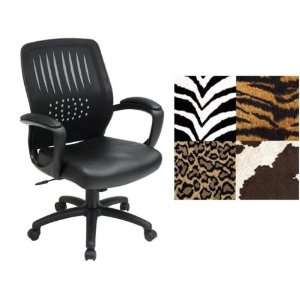  Managers Mesh Back Desk Chairs With Tiger Animal Print 